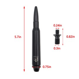 5.7 inch Black Antenna Mast for JEEP WRANGLER JK/JL 2007-2022 GLADIATOR Sahara Rubicon Sport 2020-22