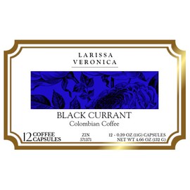 Black Currant Colombian Coffee (Single Serve K-Cup Pods) (Gourmet, Naturally Flavored, Whole Coffee Beans) (12 pods, ZIN: 571371) - 3 Pack
