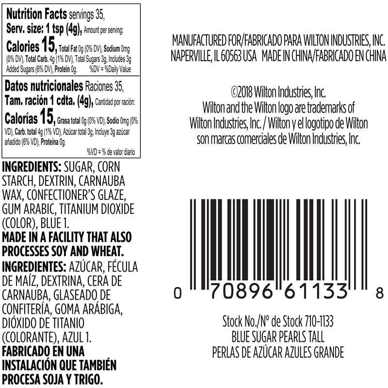 Wilton Blue Sugar Pearls - Add a Touch of Elegance