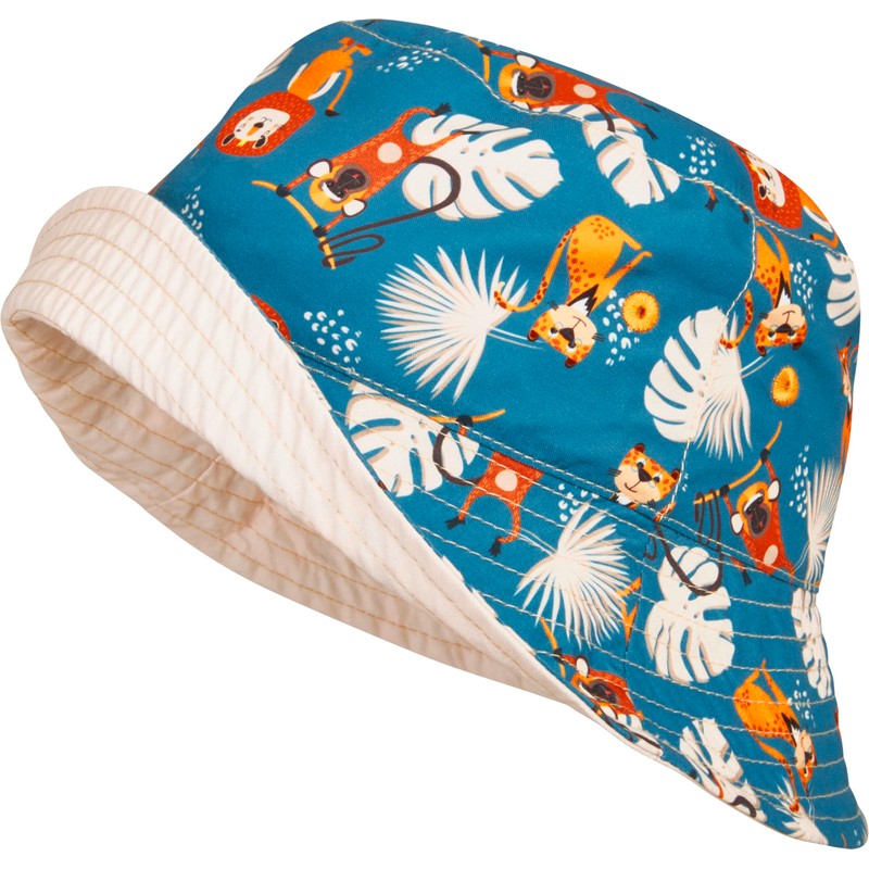 Playshoes Unisex Children's Reversible Sun Hat, Jungle, 55