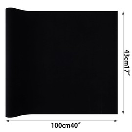 Book Cloth,Bookbinding Cloth,Bookbinding Fabric,Fabric Surface and Paper-Backed for Book Binding Scrapbooking Album DIY Crafts 17x40” Black