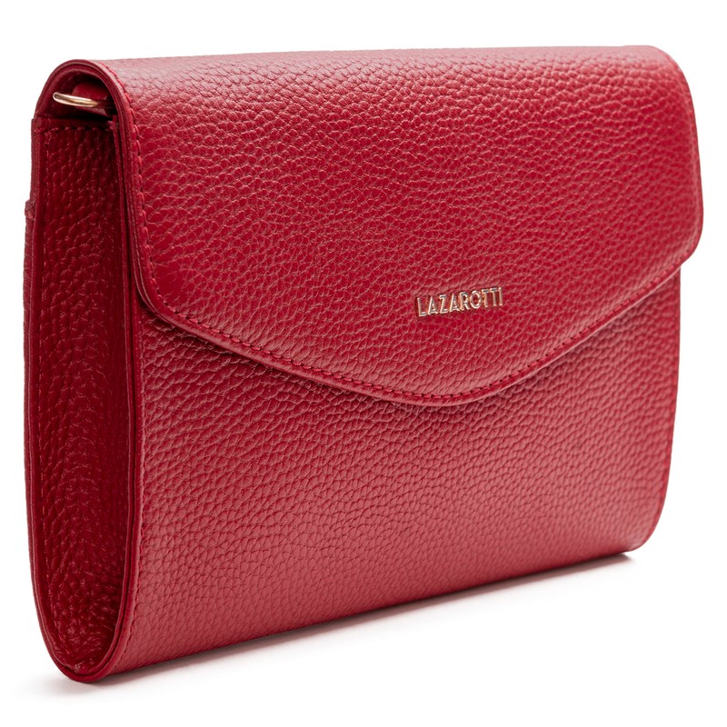 Lazarotti Bologna Leather Clutch | 23 cm Medium Women's Shoulder