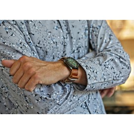 Da Luca Shell Cordovan Military Watch Strap - Natural (Matte Buckle) : 22mm