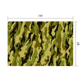 LUCKBTY Military Camouflage Photography Backdrops for Themed Party Decoration 7x5ft Army Green Camouflage Photo Backgrounds Photo Booth Studio Props BJLU46