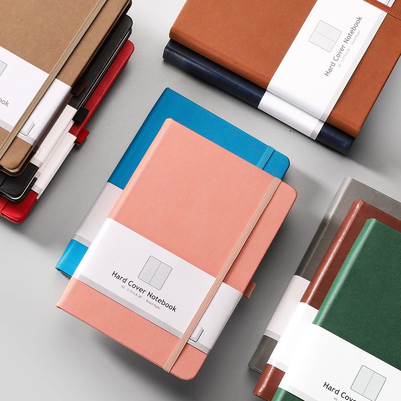 AHGXG Lined Journal Notebook - 320 Numbered Pages A5 College