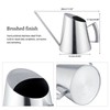 1500ml Stainless Steel Watering Can Brushed Garden Planting Indoor Outdoor