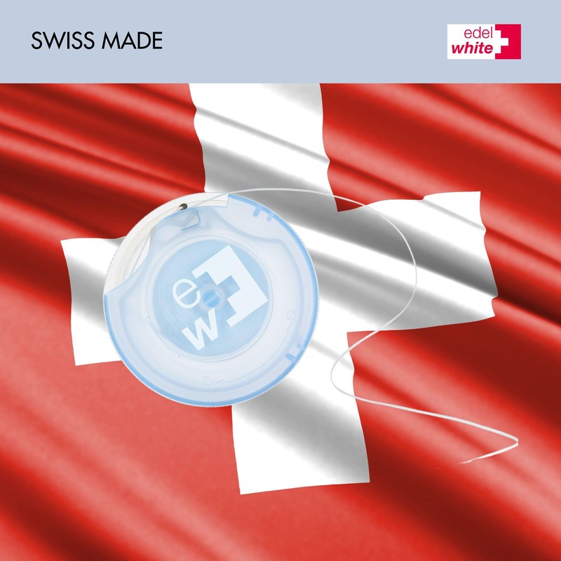 edel+white - Filo interdentale espandibile Superfloss, 25 m, con rivestimento