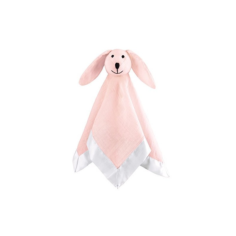 aden + anais Essentials Classic Lovey, Cotton Muslin Bunny, Pink