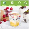 EASERCY 50 Pack 5 oz Plastic Dessert Cups with Lids,