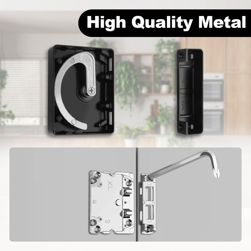 Keyless Combination Cabinet Lock - 3-Digit Security Door Lock for