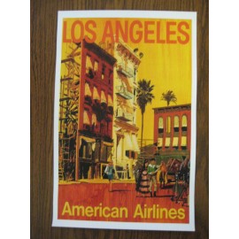 American Airlines ( LOS ANGELES ) 11" x 17" Collector's Travel Print