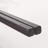 Muji 02181215 Chopsticks Set, Black, Width 7.9 x Depth 1.2