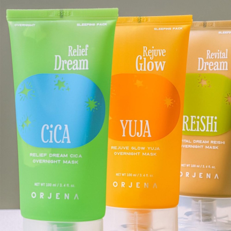 ORJENA Rejuve Glow Yuja Overnight_Mask Sleeping_Pack Basado en fórmula vegana,