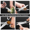 1 Pack Sharp Kitchen Scissor Set with Magnetic Holder, Heavy