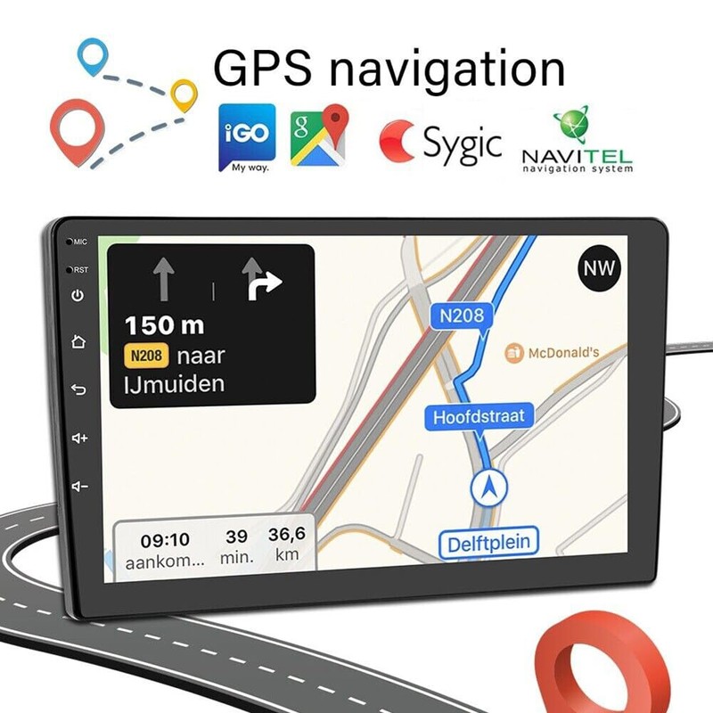 IKASEFU 9" Android 13 Wireless CarPlay Android Auto Car Radio