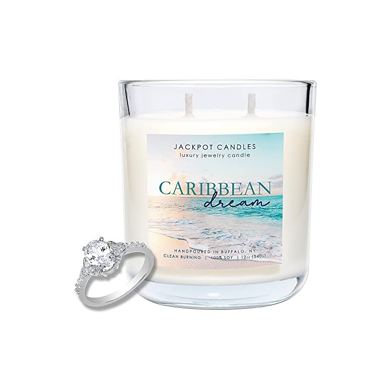 Jackpot Candles Caribbean Dream Candle with Ring Inside (Surprise Jewelry