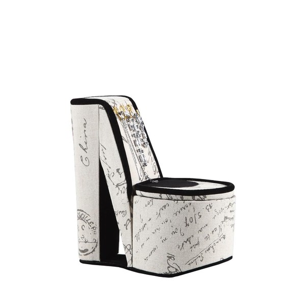 9" Tall Jewelry Box with Hooks, Shoe Design Display Case