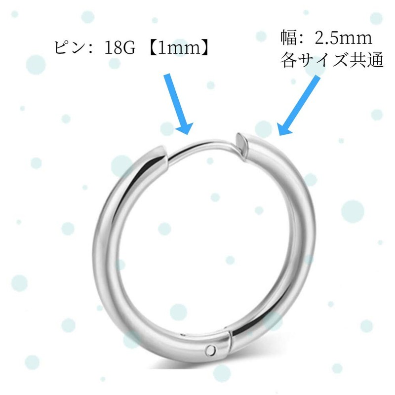 Swars Hoop Earrings, Ring Earrings, Unisex, Both Ears, 2 Pieces,