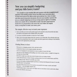 What's Due? Country Edition - Keep Track of Monthly Bills - with Pockets for Receipts, Bills, and Invoices. Spiral Bound 10x8