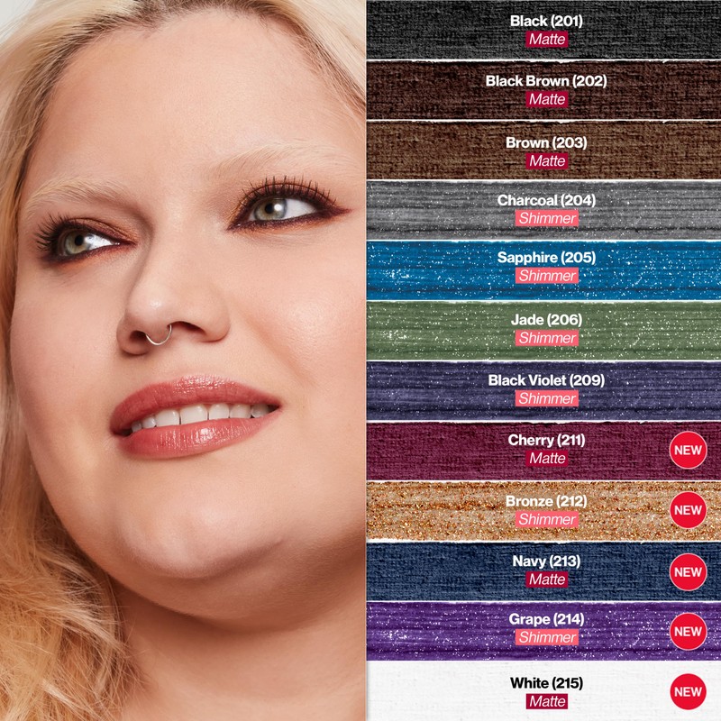 REVLON ColorStay Pencil Waterproof Eyeliner, Smudge-Proof, Eye Makeup with Built-In