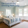 Leviton SureSlide Ceiling Fan Control and Dimmer Switch for LED,