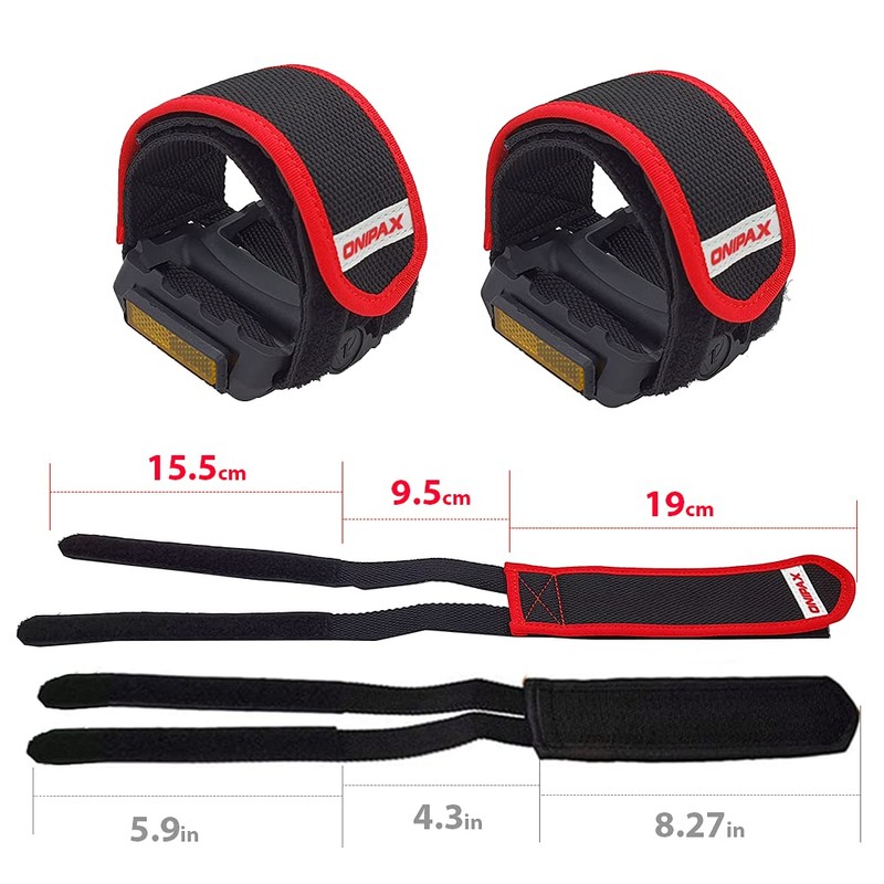 ONIPAX 1 Pair Bike Pedal Strap Toe Clips Straps Tape