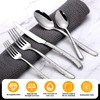 60 Piece Heavy Duty Stainless Steel Silverware Set for 12,