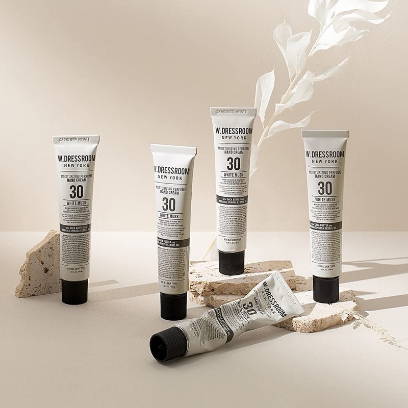 W.Dressroom No.30 White Musk Moisturizing Hand Cream for Dry Hands,