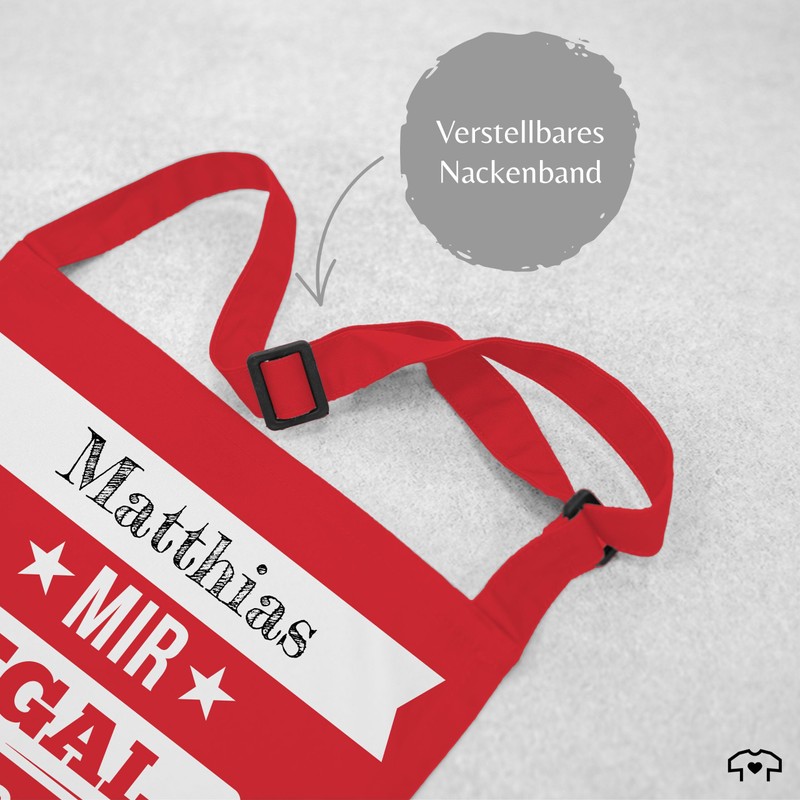 Geschenk mit Namen personalisiert by Shirtracer - Apron - Baking
