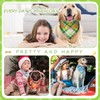 Sweetude 100 Pcs Plaid Dog Bandanas Bulk Cute Dog Scarf
