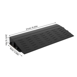 Cabilock Threshold Ramp for Wheelchairs and Robot Vacuums Durable Plastic Entry Ramp 8.26X3.54X0.78In Indoor Outdoor Doorway Curb Mat for Smooth Access