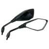 MotorToGo 1Pair Black Motorcycle Rear View Mirrors Compatible for KTM