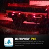 Nilight 10 PCS Red 3.8 Inch 6 LED Side Marker