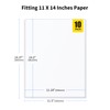 HYARUAT 11x14 Toploader - Durable Clear PVC Sheet Protectors, Semi