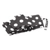 White And Black Polka Dot Umbrella Auto Open Close Folding