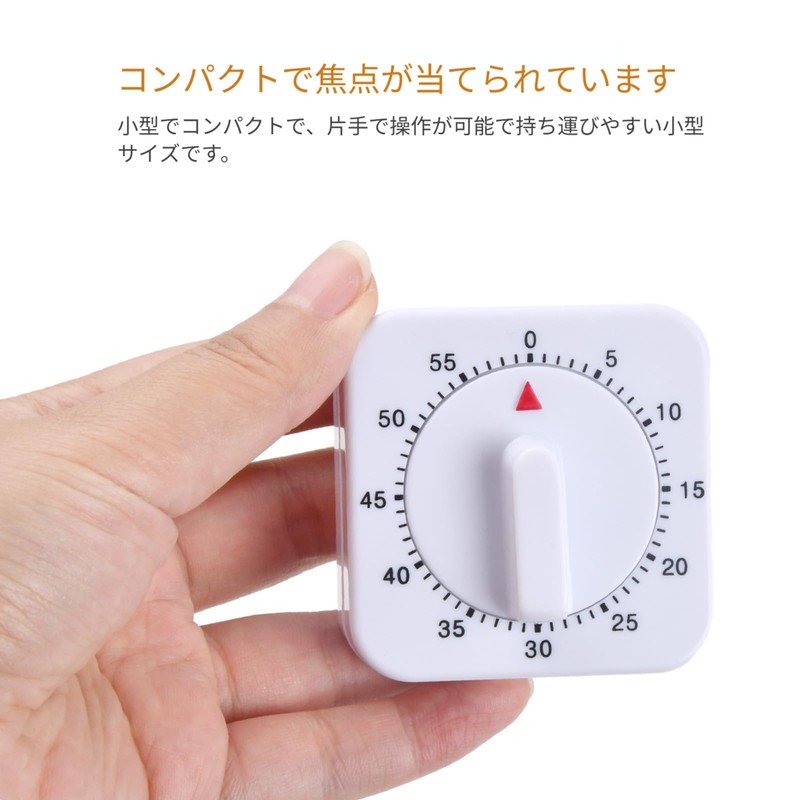 Timer, 60 Minutes Visual Timer with Loud Alarm, Digital Visual