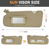 Driver Left Side Sun Visor Compatible with Honda CRV 2017