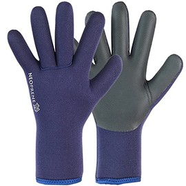 [NEOWORKGEAR] 0403 Waterproof Neoprene Gloves (L, Navy)