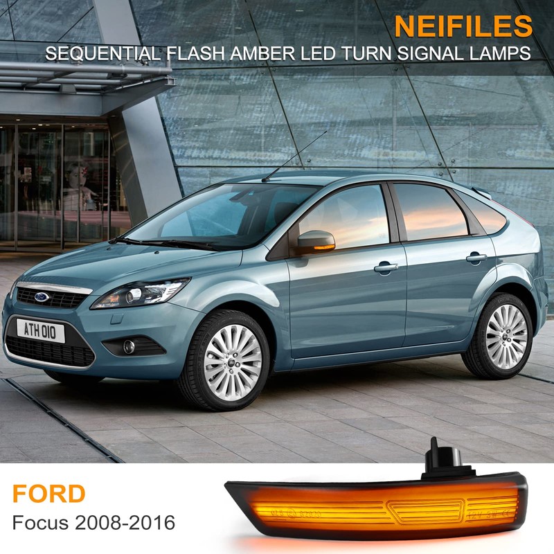 NEIFILES LED Side Mirror Turn Signal Light Compatible with Ford