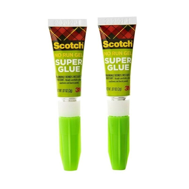 SUPER GLUE GEL pack of 2 with Permanent Hold Dries