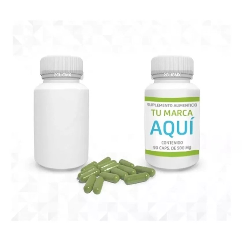 2CLIC.MX 15 Frasco Bote Capsulero Blanco 110 Ml Tapa Blanca