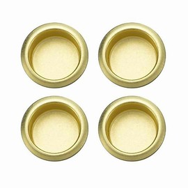 Gatehouse 3/4" Plated Polished Brass Sliding Closet Door Finger Pull- 308715