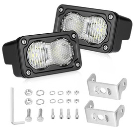 AKD Part LED Pods, 2Pcs 3" 40W CREE LED Low Beam Fog Lights Small Off Road Driving Combo Light Pods Ditch Head Lights for Trucks Dirt Bike Motorcycle UTV ATV SUV