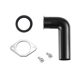 RQYEKDO 1-1/2 Inch Garbage Disposal Drain Elbow Kit – Universal Fit for Moen, Waste King, Whirl Away – Includes ABS Elbow, Flange, Gasket & Screws – Leak-Proof Design, Easy DIY Installation