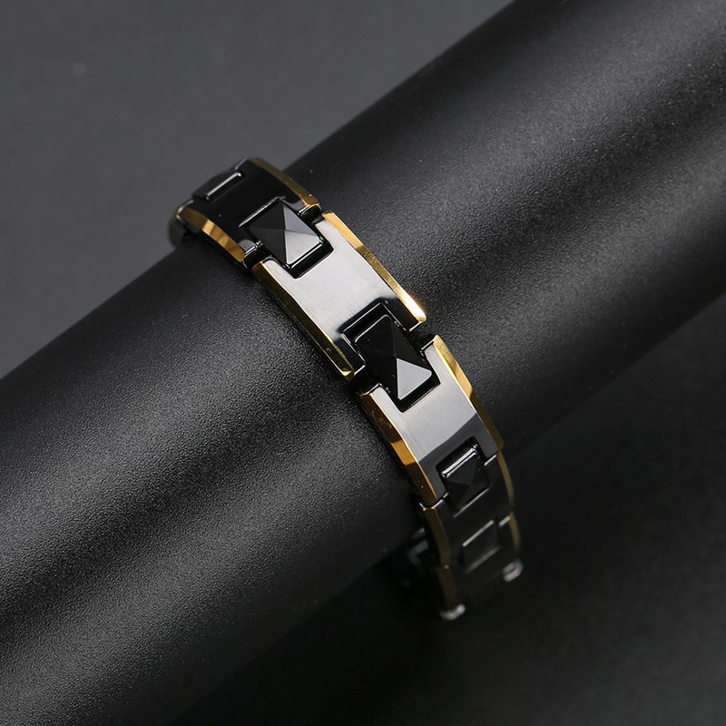 Ceramic Tungsten Steel Therapy Bracelet Health Care Lose Weight Bracelet