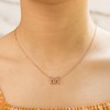Philip Jones Rose Gold Plated Initial Necklace Letter M Created