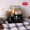 HAOTOP Ajo con tapa, mini contenedor de ajo de cerámica
