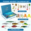 Fishing advent calendar 2025 Christmas Countdown, 24 Days Lure Fishing