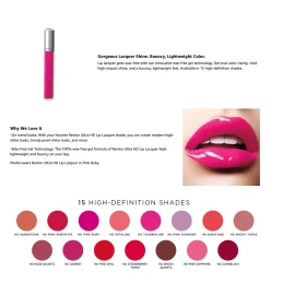 Revlon 2 PACK Revlon Ultra HD Lip Lacquer Lip Gloss RARE 515 HD Pink Ruby Shade NEW