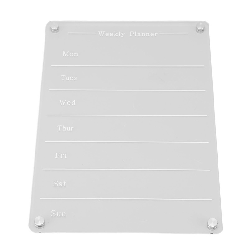 13 X 9.1in Magnetic Dry Erase Calendar Acrylic Planning Bord